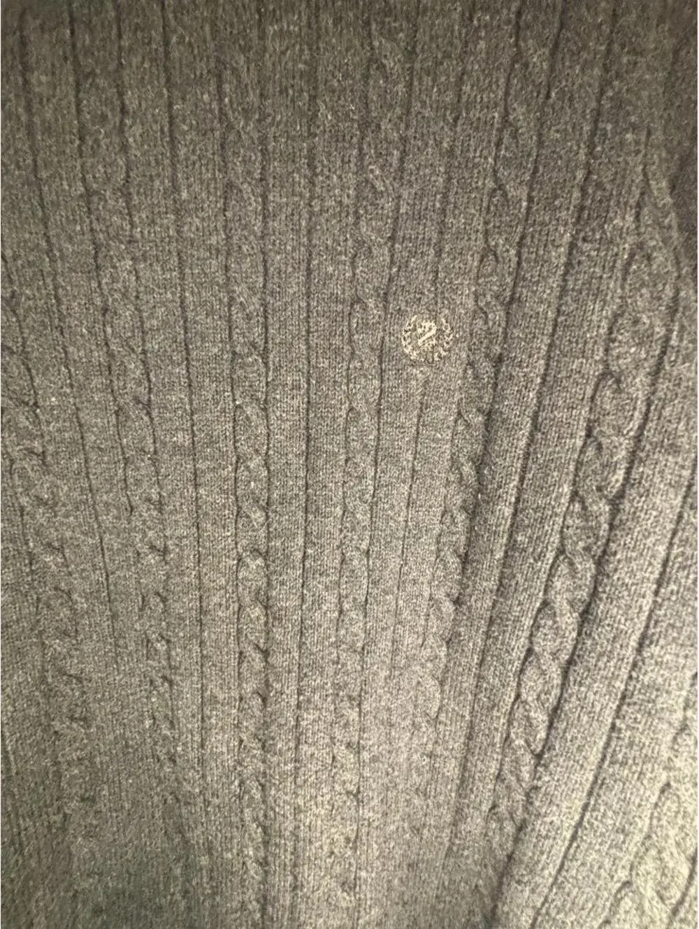 Izod Men's Grey and Green Jumper